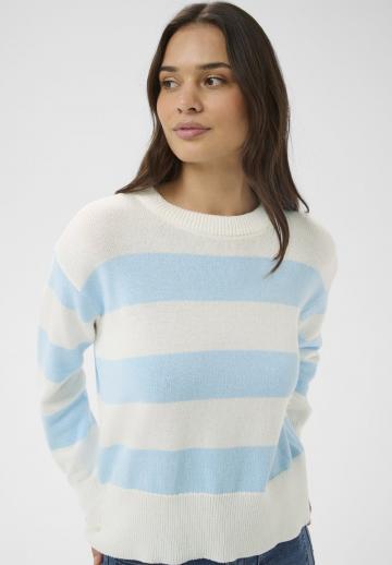Пуловер в полоску