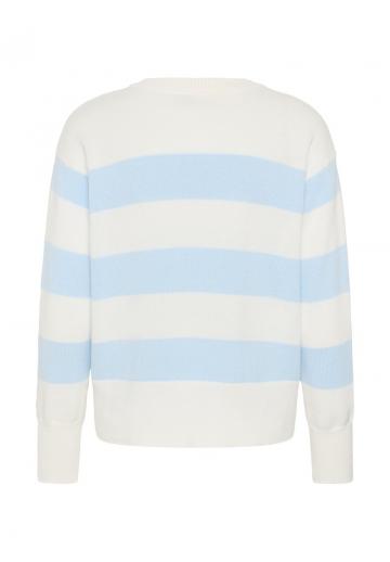 Пуловер в полоску