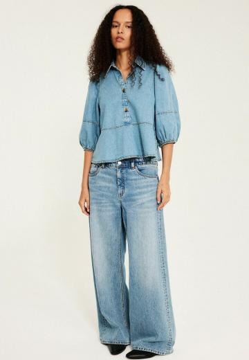 Джинсовая блузка