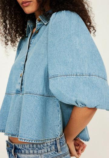 Джинсовая блузка