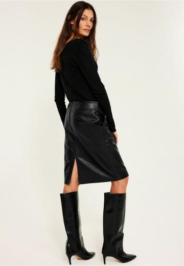 Кожаная юбка
