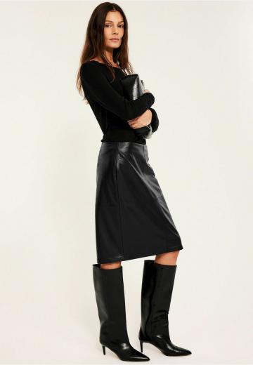 Кожаная юбка