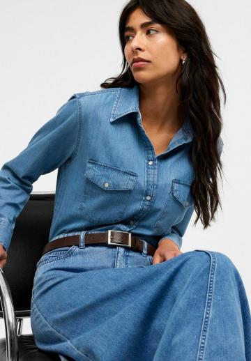 Джинсовая блузка