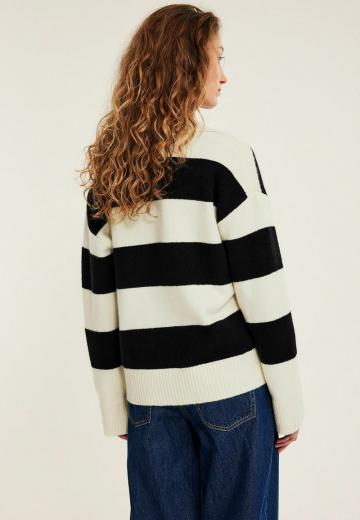 Пуловер в полоску