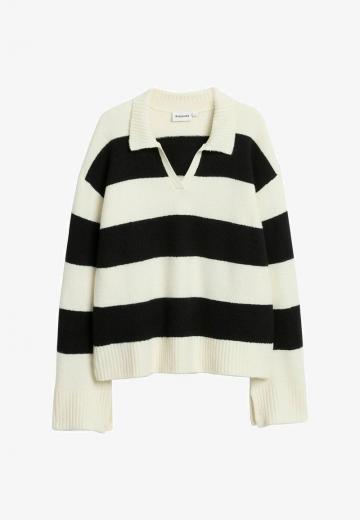 Пуловер в полоску