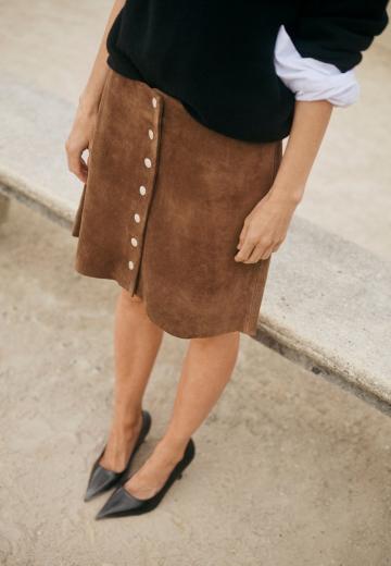 Кожаная юбка