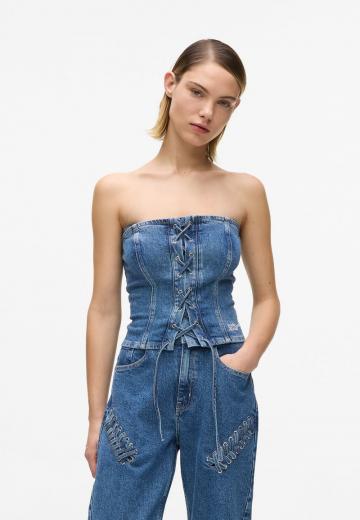 Джинсовая жилетка