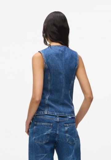 Джинсовая жилетка