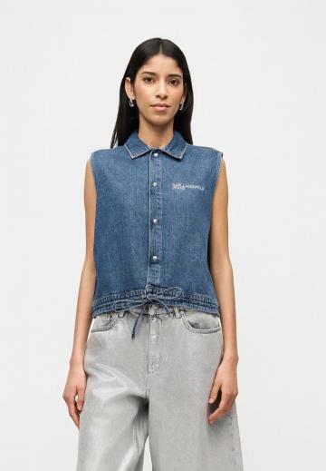 Джинсовая жилетка