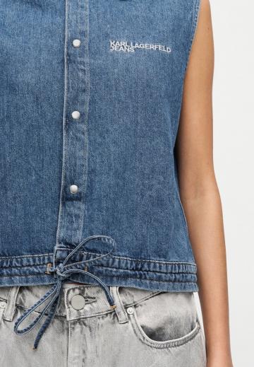 Джинсовая жилетка