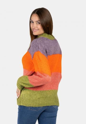 Пуловер в полоску