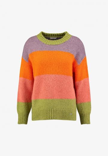 Пуловер в полоску