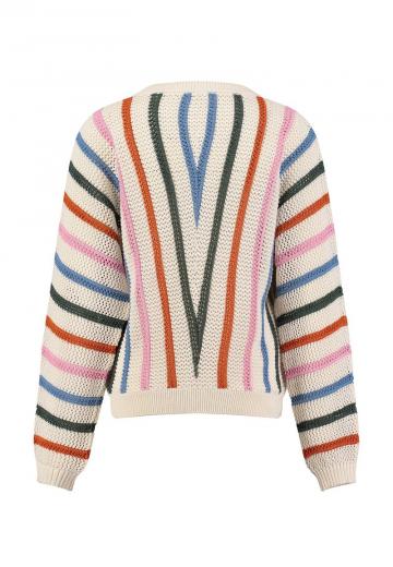 Пуловер в полоску