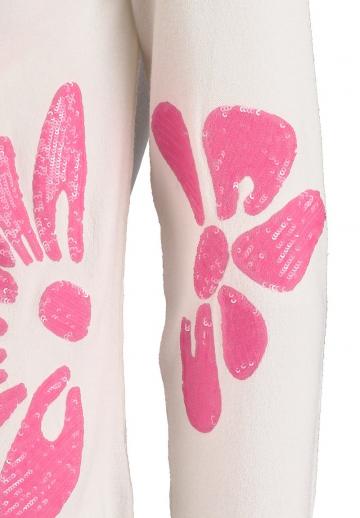 Пуловер с вырезом V