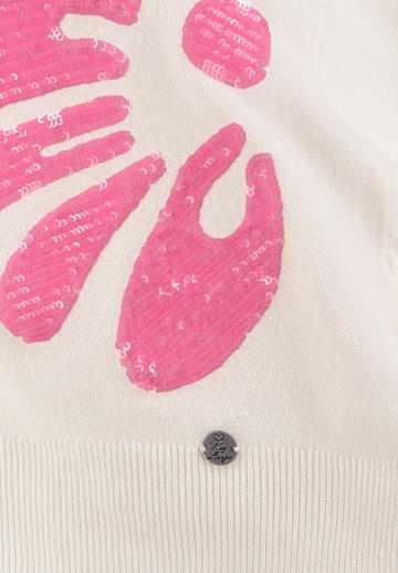 Пуловер с вырезом V