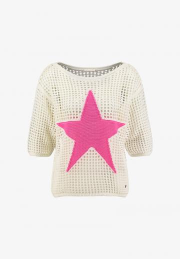 Пуловер с рукавом три четверти