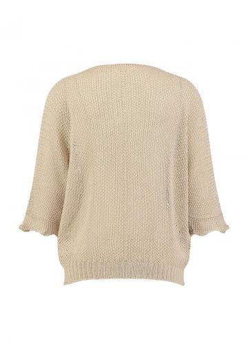 Пуловер с вырезом V