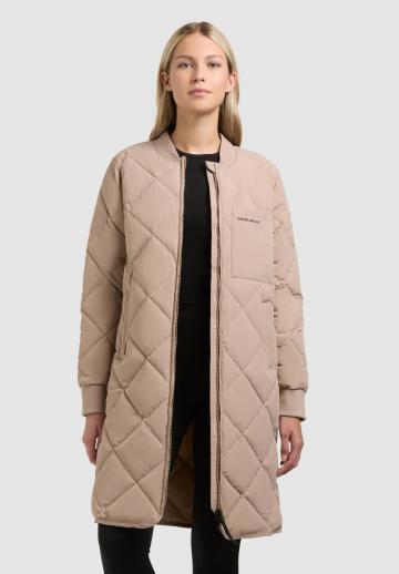 Пальто из искусственной кожи