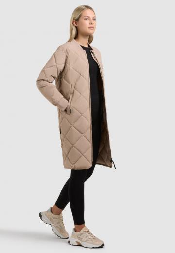 Пальто из искусственной кожи