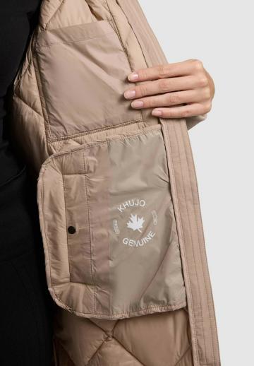 Пальто из искусственной кожи