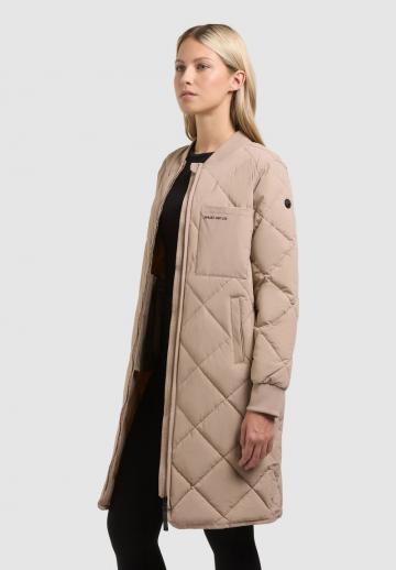 Пальто из искусственной кожи