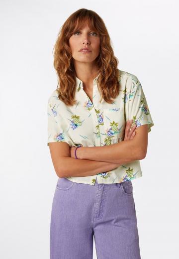 Атласная блузка