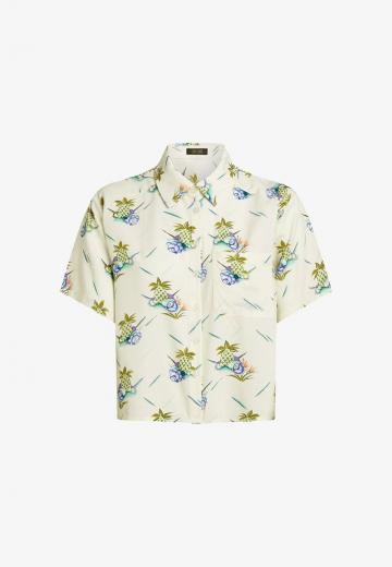 Атласная блузка