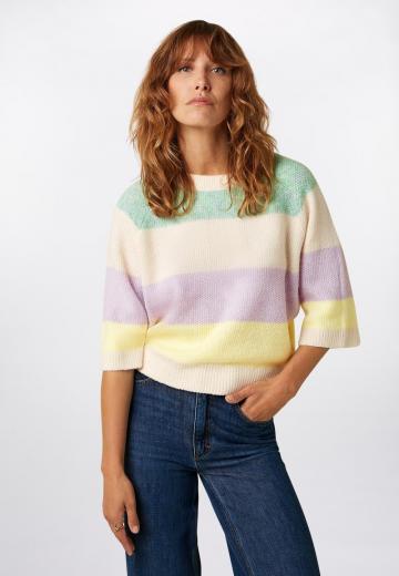 Пуловер с рукавом три четверти