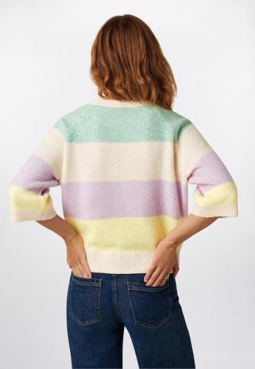 Пуловер с рукавом три четверти