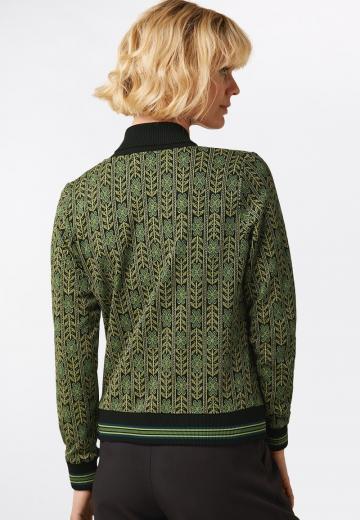 Жаккардовая вязаная кофта