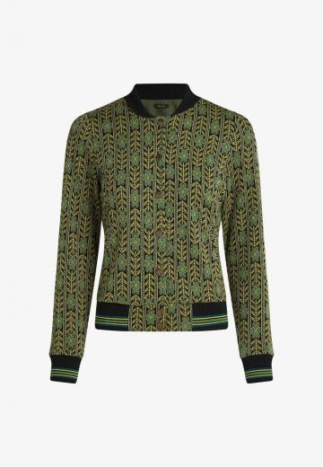 Жаккардовая вязаная кофта