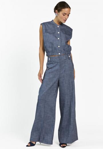 Джинсовая жилетка