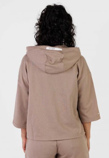 Пуловер с капюшоном