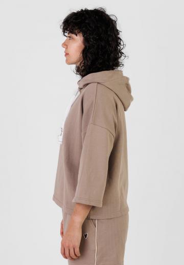 Пуловер с капюшоном