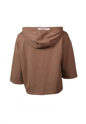 Пуловер с капюшоном