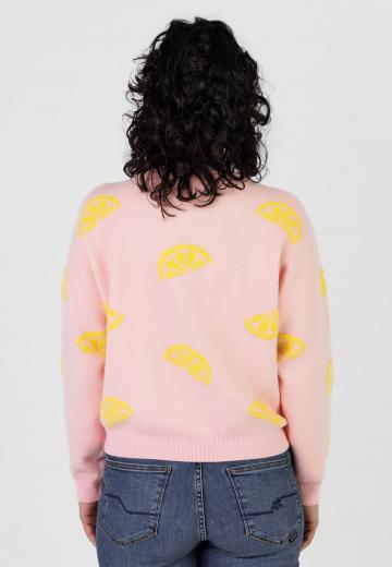 Пуловер с вырезом V