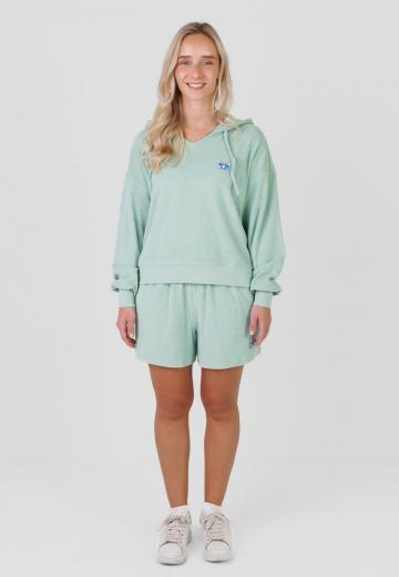 Пуловер с капюшоном