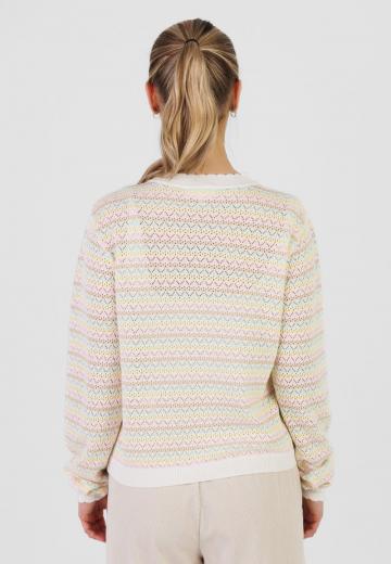 Пуловер в полоску