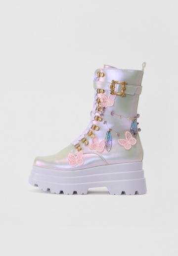 Сапоги на шнуровке