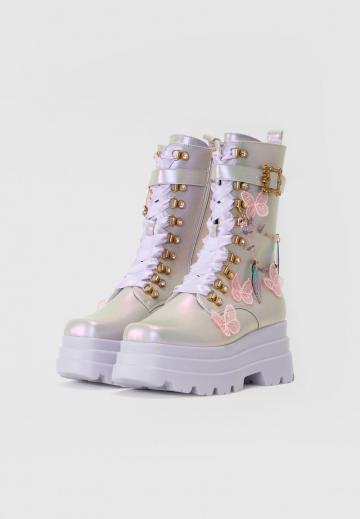 Сапоги на шнуровке