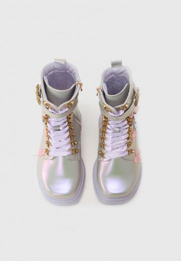 Сапоги на шнуровке