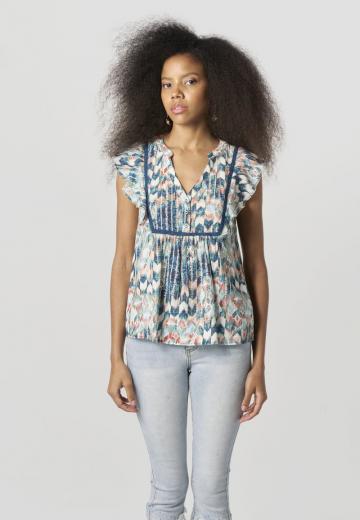 Атласная блузка