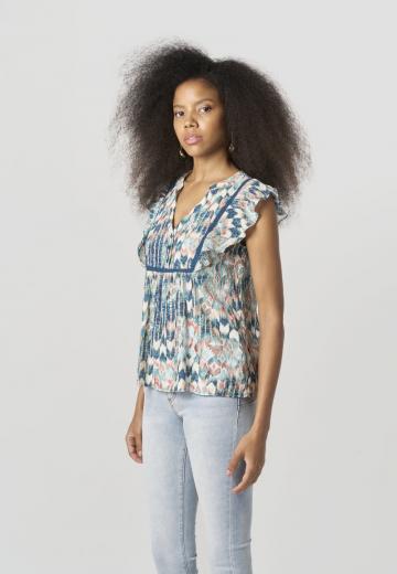 Атласная блузка