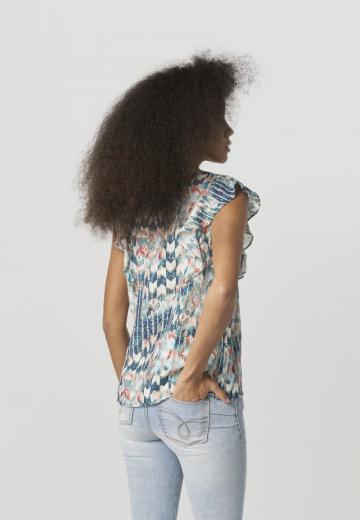 Атласная блузка