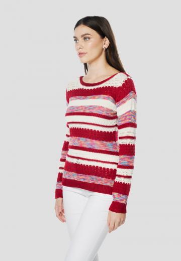 Пуловер в полоску