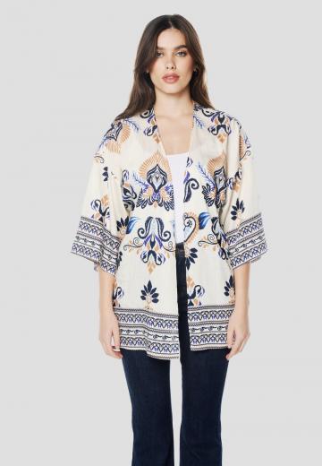 Жаккардовая вязаная кофта