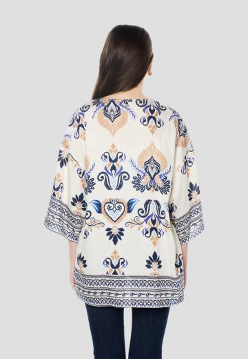 Жаккардовая вязаная кофта