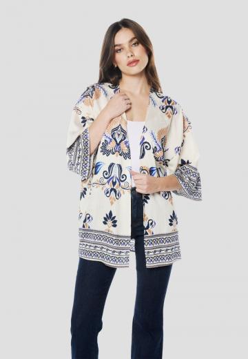 Жаккардовая вязаная кофта