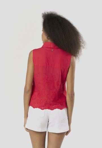 Блузка без рукавов