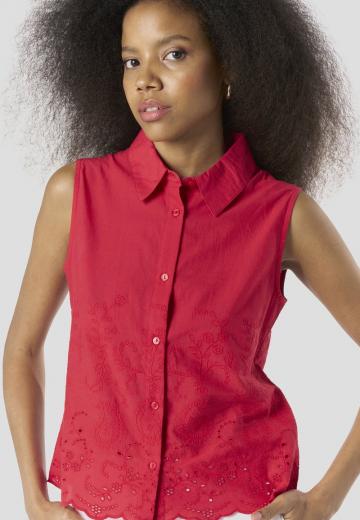 Блузка без рукавов